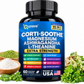 Qunava Corti-Soothe Magnesium Ashwagandha L-Theanine Extra Strength – 60 Vegetarian Capsules