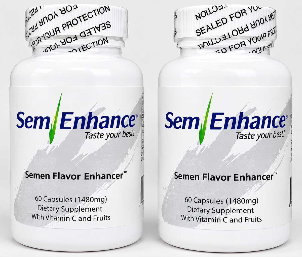 Sem Enhance S̶emen Flavor Enhancer – 60 Capsules (1480 mg) | Dietary Supplement with Vitamin C & Fruits