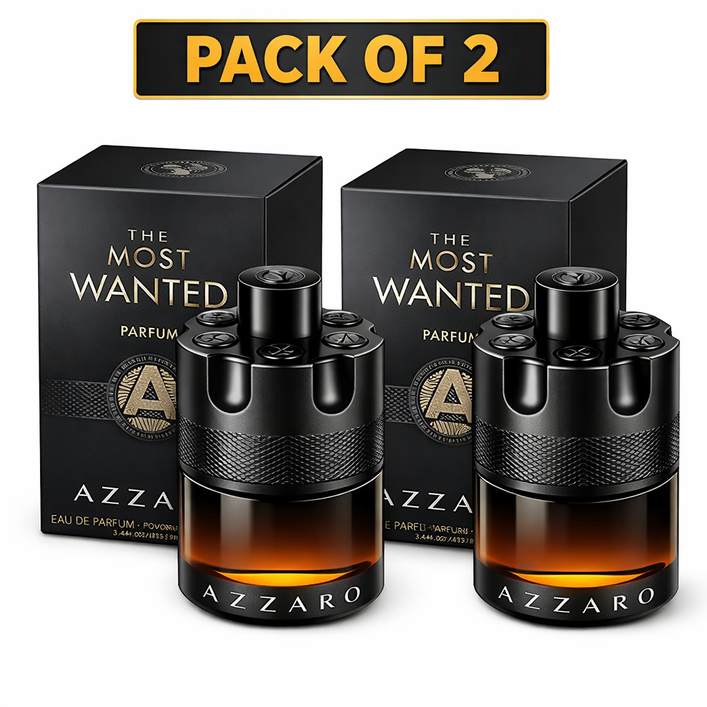 Azzaro The Most Wanted Parfum EDP and intense – Pack of 2 (3.4 oz / 100ml)