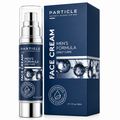 Particle men's face cream with packaging on a white background